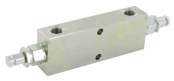 Pièces agricoles - Hydraulique - Valves d’équilibrage doubles 3/8"