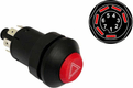 Bouton poussoir, hazard