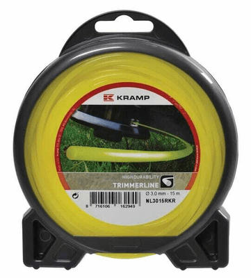 Pièces agricoles - Jardin et forêt pièce adaptable - Fil de coupe Ø 2.65mm 15m rond jaune Kramp