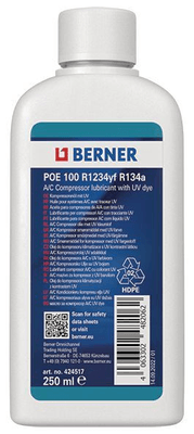 Chimie - Chimie divers - Huile POE100 R1234yf/134a 250 ml (par 1)