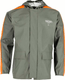 manteau de pluie vert/orange S