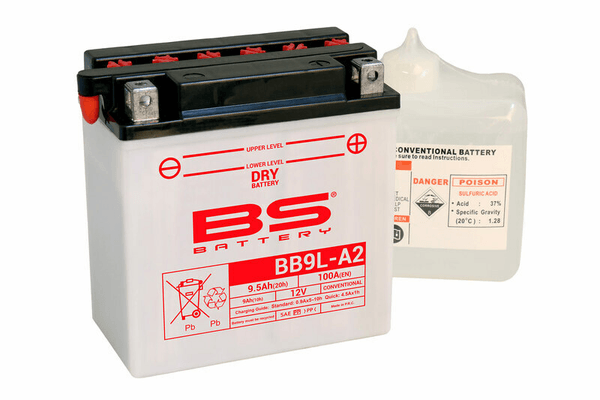 Pièces Quad & Motos - Electrique - Batterie BS BATTERY Haute-performance avec pack acide - BB9L-A2