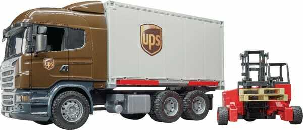 Loisirs - Jouets - Scania UPS + chariot élévateur