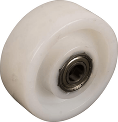 Pièces agricoles - Machines - Roue en polyamide Ø100xØ15x40 avec roulements à billes