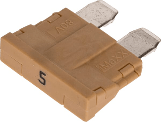 Pièces agricoles - Eclairage - Fuse standard blade 80V 5A tan pack 10x Kramp
