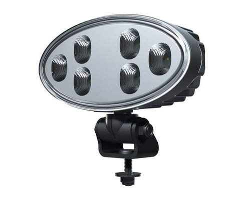 Pièces agricoles - Eclairage - Phare de travail LED, 32W, 3500lm, ovale, 12/24V, blanc, boulonné, tête pivotante, 180x126x72mm,Deutsch 2 broches, Flood, 6 LED