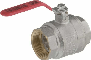 Pièces agricoles - Hydraulique - Vanne à bille BSP 2x femelle 1 1/2" + poignée SS