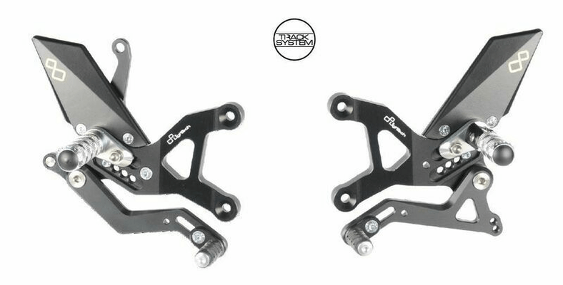 Pièces Quad & Motos - Equipement véhicule - Commandes reculées fixes LIGHTECH sélection inversée noir