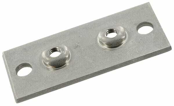 Pièces agricoles - Hydraulique - Plaque à visser inox Gr.1
