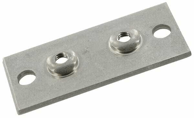 Pièces agricoles - Hydraulique - Plaque à visser inox Gr.1