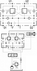 Pièces agricoles - Hydraulique - Clap. d'équil. 12 RP 1:3