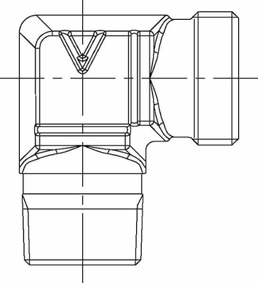 Pièces agricoles - Hydraulique - Coude mâle 6L-M10