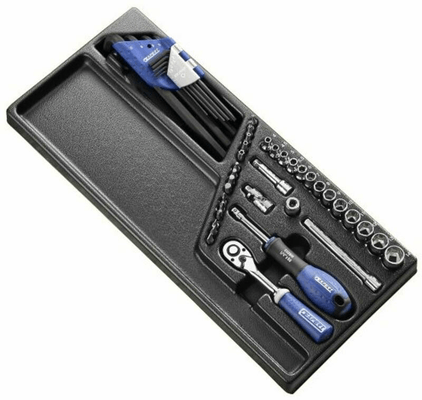 Pièces Quad & Motos - Outillage - Module d'outils EXPERT douilles et cliquets 1/4'' - plateau plastique