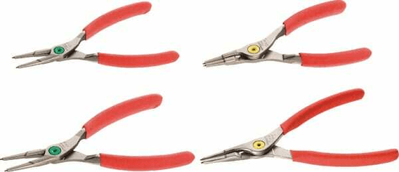 Outils - Outils divers - Pinces à circlips, mors droits 4pcs