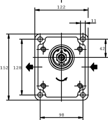 Pièces agricoles - Hydraulique - Motoréducteur PLM30.27R0-83E3-LGE
