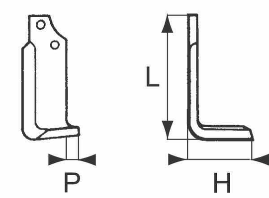 Pièces agricoles - Machines - Lame gauche