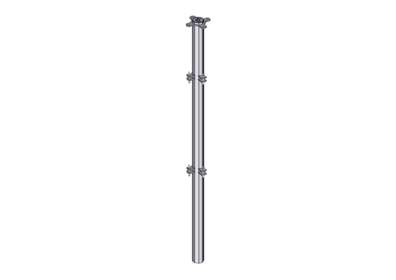 Accessoires et options matériel  - Matériel d'élevage - autre - POTEAU -2L- DE CONTENTION TREFLE 2DL L.2.43M A SCELLER V2