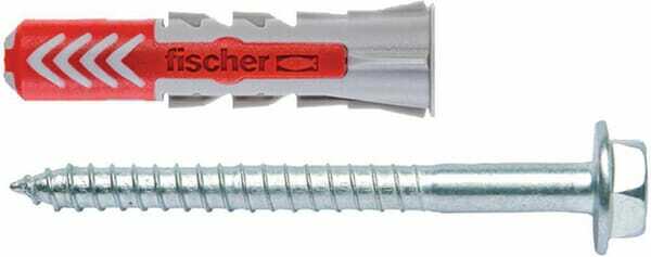 Pièces agricoles - Fasteners - Chevilles tous matériaux DuoPower 10x50 avec vis / Boite de 2