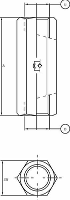 Pièces agricoles - Hydraulique - Etrangleur 1/2