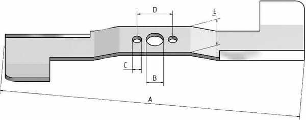 Pièces agricoles - Jardin et forêt pièce origine - Lame 24 Cm (plate)