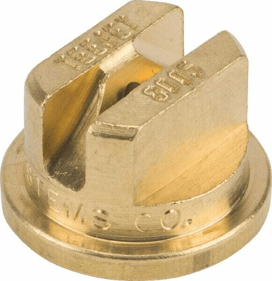 Pièces agricoles - Pièce Pulvérisateur - Buse de bordure TP 80° 5 dorée laiton TeeJet
