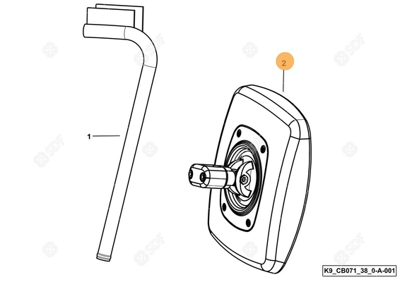 Pièces agricoles - Cabine et structure - RETROVISEUR