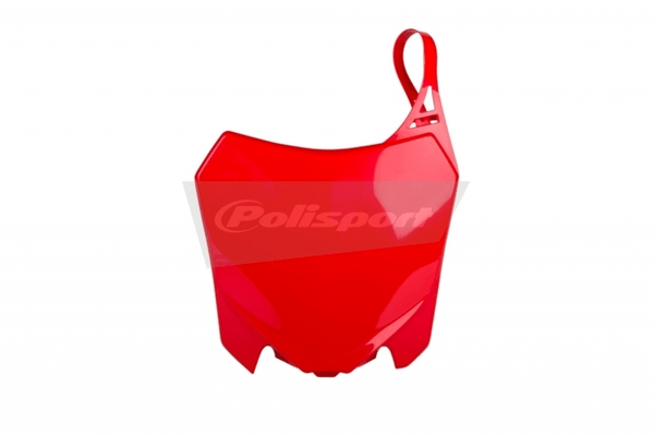Pièces Quad & Motos - Plastiques - Plaque numéro frontale POLISPORT rouge Honda CRF250F/CRF450F