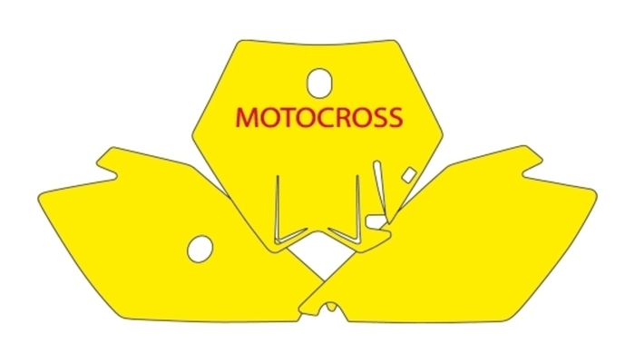 Pièces Quad & Motos - Pièces communes - Fonds de plaque BLACKBIRD bleu KTM SX85