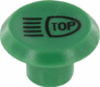 Symbole, lumières supérieures, rond, vert