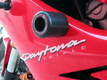 Tampons de protection R&G RACING Classic Style blanc Triumph 675 Daytona