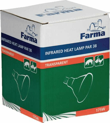Pièces agricoles - Cloture,Jardin & Sylviculture - Lampe chauffante à infrarouge PAR Transparent 175W