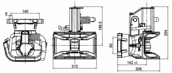 Pièces agricoles - Tracteur pièce adaptable - Attelage de remorque CH-I