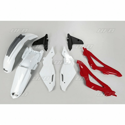 Pièces Quad & Motos - Plastiques - Kit plastique UFO couleur origine blanc/rouge/gris Husqvarna CR125