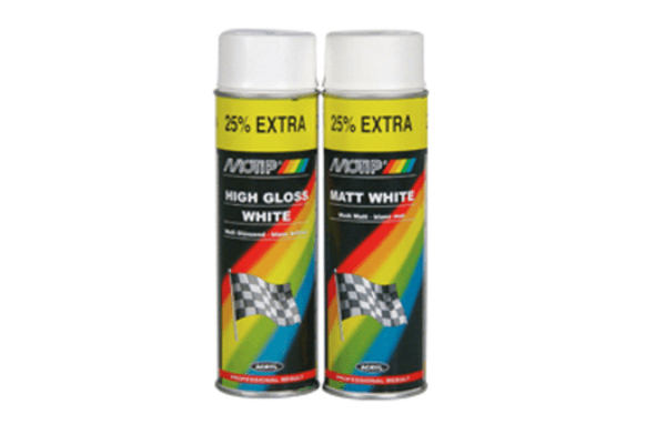 Pièces Quad & Motos - Outillage - Peinture MOTIP Blanc mat - Spray 500 ml