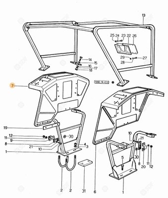 Pièces agricoles - Cabine et structure - AILE