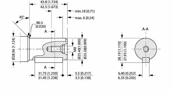 Pièces agricoles - Hydraulique - Moteur orbital, arbre Ø 1" A2