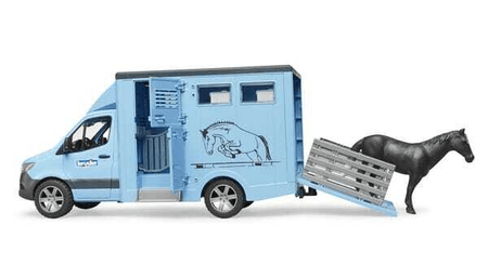 Loisirs - Jouets - MB Sprinter transporteur d'animaux avec 1 cheval