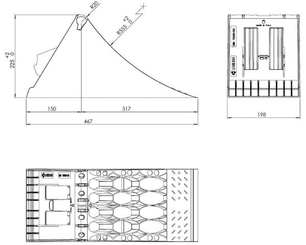 Pièces agricoles - Pièce divers - Cale de roue Crowny® 53, jaune, homologuée, thermoplastique