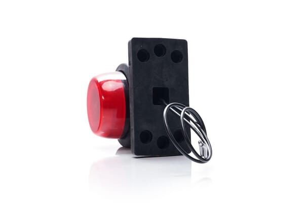 Pièces agricoles - Eclairage - Feu de gabarit arrière LED, fixe, rouge/orange, 12-24 V, 108 x 98 x 79 mm