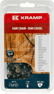 Pièces agricoles - Jardin et forêt pièce adaptable - Chaîne de tronçonneuse 3/8" 1,1mm 56 DL demi-ciseau Kramp