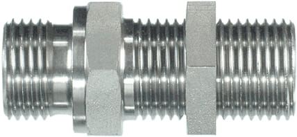Pièces agricoles - Hydraulique - Raccord à filetage mâle 10L x M12 SS