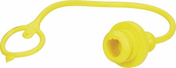 Pièces agricoles - Hydraulique - Bouchon anti-poussière PVC Jaune NV 1/2" femelle