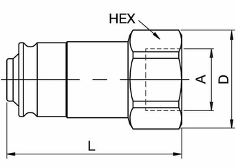Pièces agricoles - Hydraulique - Embout 3/8"