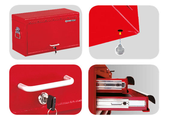 Outils - Outils divers - Coffre à 6 tiroirs sur roulement + bac