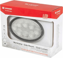 Pièces agricoles - Eclairage - Phare de travail LED, 24 W, 2240 lm, ovale, faisceau large , Kramp