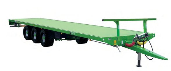 Materiels - Plateau fourrager - Plateau semi-porté 11,7 mètres 28 tonnes TRIDEM SUIVEUR - freinage double ligne pneumatique
