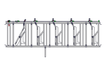 Materiels - Cornadis - PACK DE 6 PANNEAUX AXIAL II REG DE 5P./4M L.3.70M
