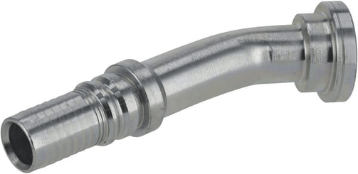 Pièces agricoles - Hydraulique - Raccord à sertir 4SH-DN25 avec flasque ø47,6 mm 30°