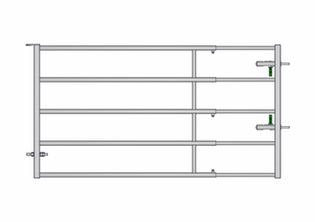 Materiels - Cage de contention - PACK DE 14 PORTES D'HERBAGE AUTOLOCK L.2/3M EMBOITEE