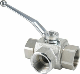 Pièces agricoles - Hydraulique - Robinet a 3 voies 1 1/4